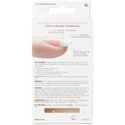 Kiss False Nails Salon Acrylic French Nails - Crush Hour (Back of Packaging)